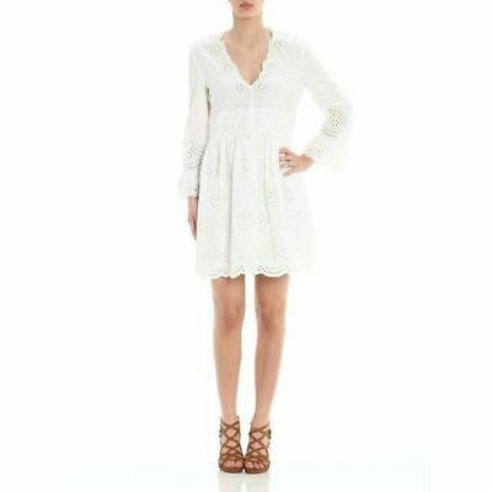 RED Valentino white poplin dress